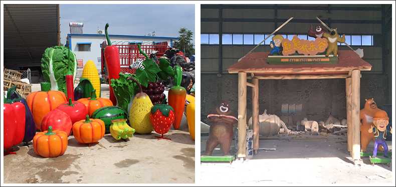 仿真蔬菜水果擺件，卡通玻璃鋼門頭