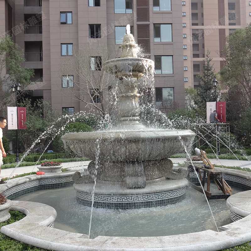 石雕噴泉，花崗巖噴泉，景觀噴泉