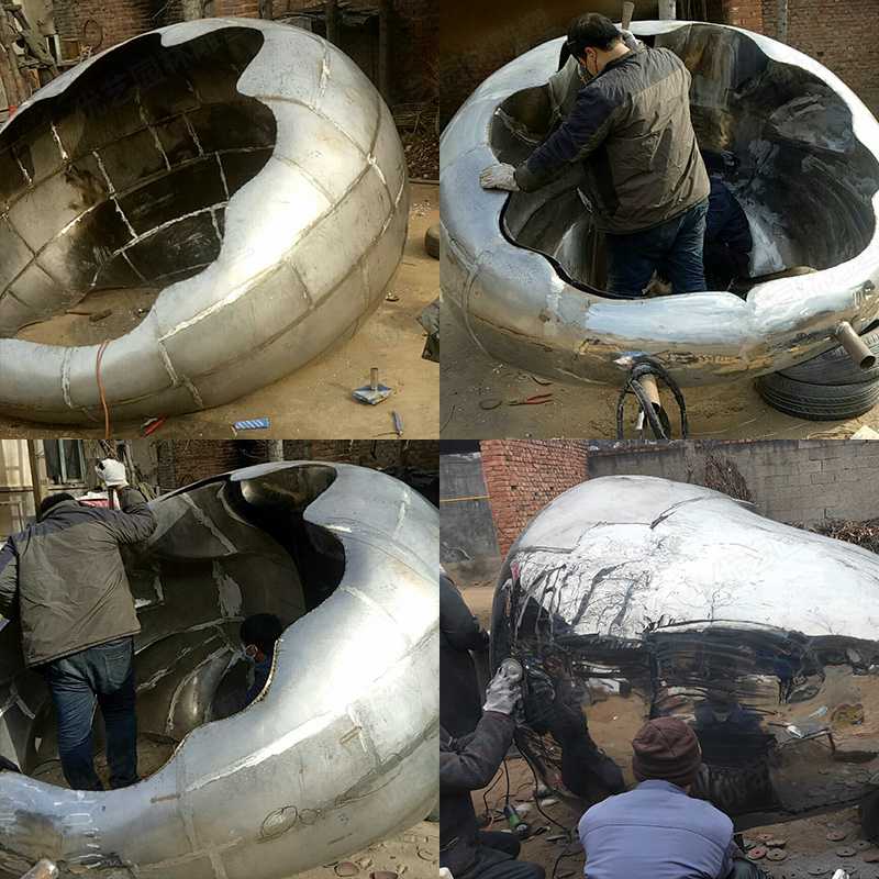 河北不銹鋼雕塑廠家，定制大型不銹鋼景觀雕塑