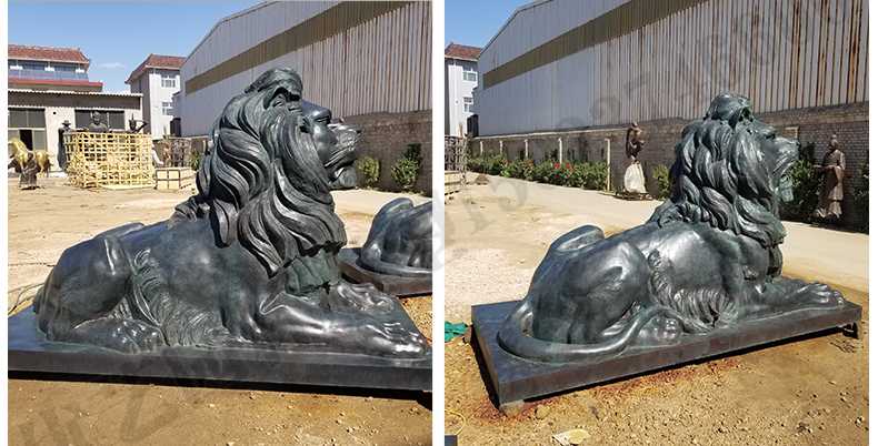 匯豐銀行銅獅子，銅雕塑廠家，歐式銅獅子
