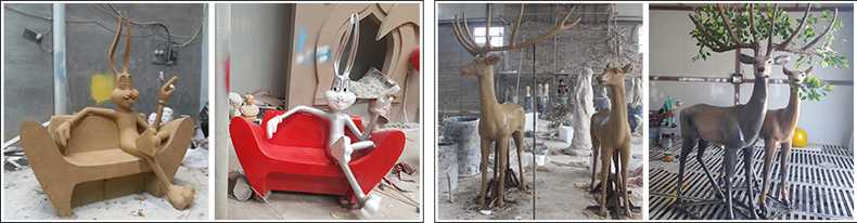 玻璃鋼雕塑制作流程，仿真景觀雕塑廠家