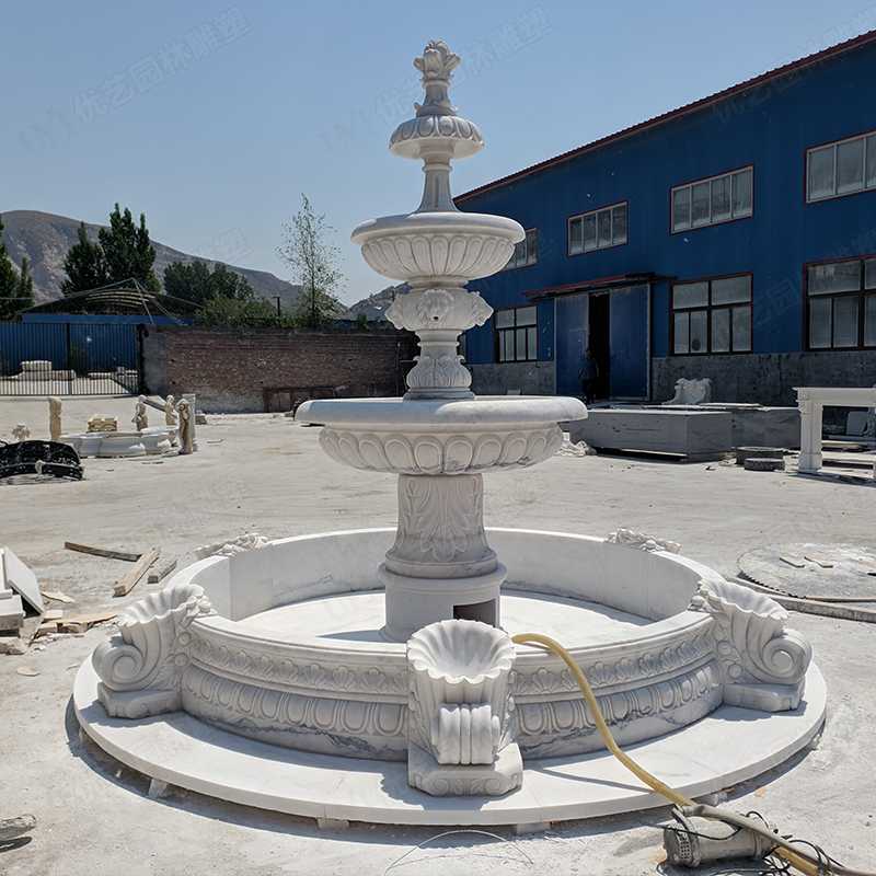 大理石噴泉，漢白玉噴泉