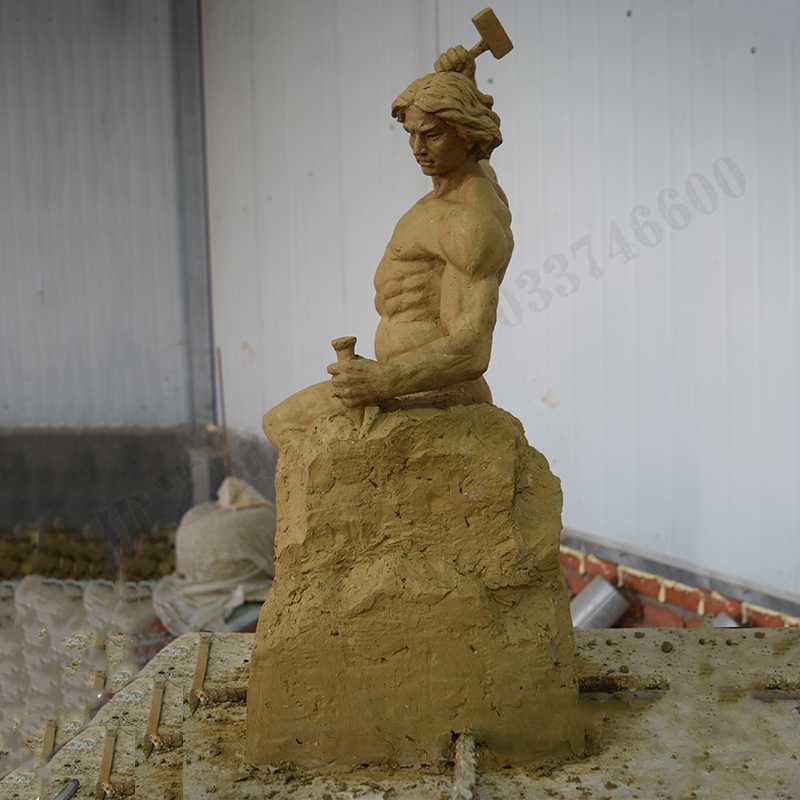 自我雕刻雕塑，自我雕刻擺件，雕刻自我