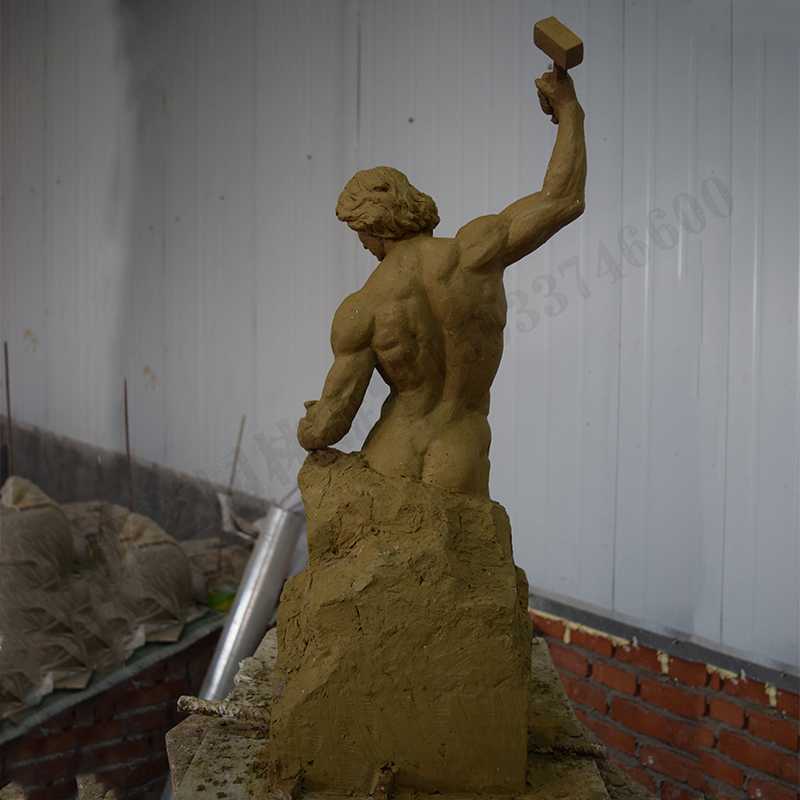 自我雕刻雕塑，雕刻自我雕塑，雕刻自己擺件